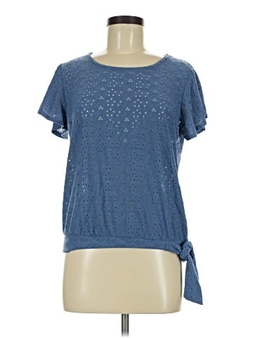 Wrapper Short Sleeve Top (view 1)