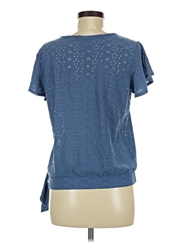 Wrapper Short Sleeve Top (view 2)