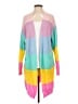 Shein 100% Acrylic Color Block Pink Cardigan Size S - photo 1