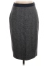 Boden 100% Wool Chevron-herringbone Gray Wool Skirt Size 4 - photo 1