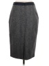 Boden 100% Wool Chevron-herringbone Gray Wool Skirt Size 4 - photo 2