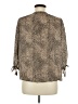 Renee C. 100% Polyester Animal Print Tan 3/4 Sleeve Blouse Size M - photo 2