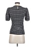 Ann Taylor Houndstooth Black Short Sleeve Turtleneck Size XS (petite) - photo 2