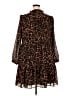 J.Crew 100% Polyester Animal Print Brown Casual Dress Size XXL - photo 2