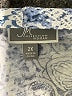 JM Collection 100% Polyester Blue 3/4 Sleeve Blouse Size 2X - photo 4