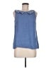 Boden 100% Linen Blue Sleeveless Blouse Size 8 - photo 1