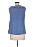 Boden 100% Linen Blue Sleeveless Blouse Size 8 - photo 2