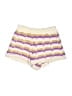 Zara Chevron-herringbone Purple Shorts Size 8 - 9 - photo 1