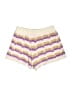 Zara Chevron-herringbone Purple Shorts Size 8 - 9 - photo 2