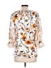 Perseption Concept White 3/4 Sleeve Blouse Size L - photo 2
