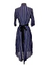 Zara Basic 100% Viscose Stripes Blue Casual Dress Size SmEstimated - photo 2