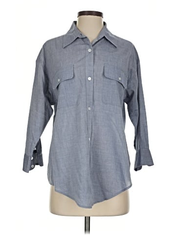 Elizabeth and James 3/4 Sleeve Button-Down Shirt (view 1)