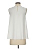 Trina Turk 100% Polyester Metallic Silver Sleeveless Blouse Size S - photo 2