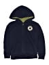 Converse 100% Polyester Blue Zip Up Hoodie Size 6 - 7 - photo 1