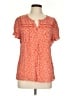 Daniel Rainn 100% Rayon Orange Short Sleeve Blouse Size L - photo 1