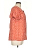 Daniel Rainn 100% Rayon Orange Short Sleeve Blouse Size L - photo 4