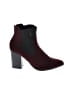 Attention Burgundy Ankle Boots Size 9 - photo 1