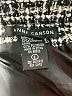 Anne Carson 100% Polyester Tweed Gray Jacket Size L - photo 6