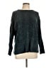 Orvis 100% Polyester Chevron-herringbone Teal Pullover Sweater Size L - photo 1