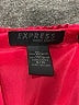 Express 100% Polyester Animal Print Red Cocktail Dress Size 9 - photo 7