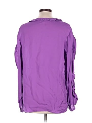 St. John Long Sleeve Silk Top (view 2)