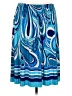 Sunny Leigh Print Blue Casual Skirt Size M - photo 1