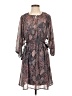 Floreat 100% Polyester Paisley Gray Casual Dress Size LgEstimated - photo 1