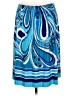Sunny Leigh Print Blue Casual Skirt Size M - photo 2