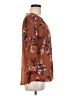 Fortune + Ivy 100% Polyester Brown 3/4 Sleeve Blouse Size M - photo 4