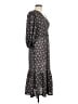 Max Studio Paisley Gray Casual Dress Size M - photo 4