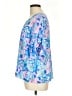 Lilly Pulitzer 100% Rayon Blue Short Sleeve Blouse Size L - photo 5