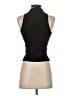 Zara 100% Polyester Black Sleeveless Top Size S - photo 2