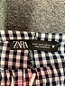 Zara Checkered-gingham Gray Shorts Size S - photo 3