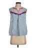 Boden 100% Cotton Blue Sleeveless Blouse Size 4 - photo 1