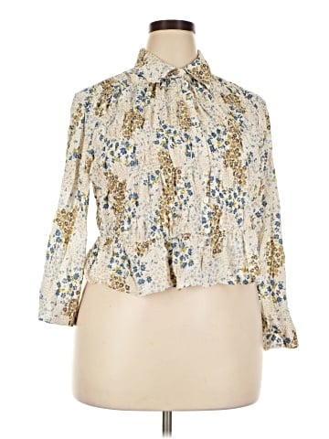 Future Collective 3/4 Sleeve Blouse (view 1)