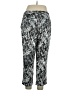 DKNYC 100% Polyester Print Silver Casual Pants Size 14 - photo 2