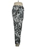 DKNYC 100% Polyester Print Silver Casual Pants Size 14 - photo 4