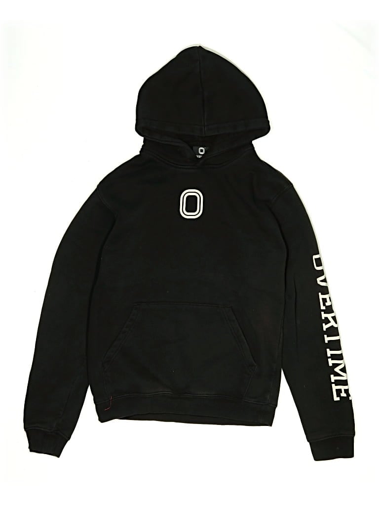 Pre-owned Overtime Kids' Pullover Hoodie In Black