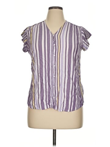 Liz Claiborne Short Sleeve Blouse (view 1)