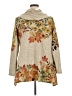 One World Floral Tan Pullover Sweater Size XL - photo 2