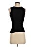 Zara 100% Polyester Black Sleeveless Top Size S - photo 1