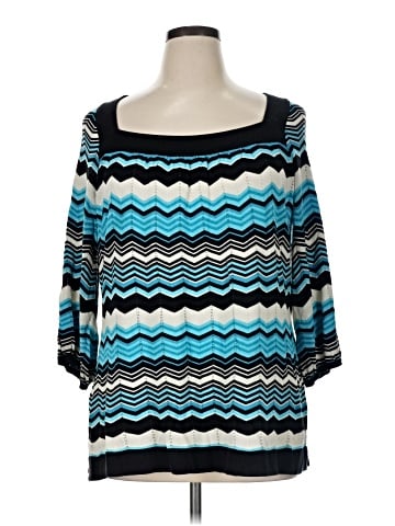 INC International Concepts 3/4 Sleeve Top (view 1)