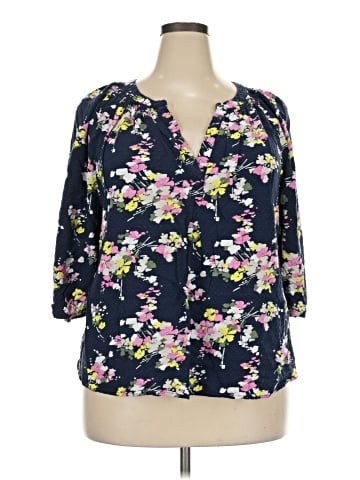 Crown & Ivy 3/4 Sleeve Blouse (view 1)