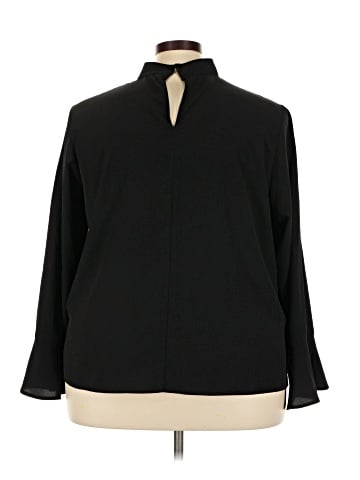 ELOQUII Long Sleeve Blouse (view 2)