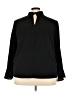 ELOQUII 100% Polyester Black Long Sleeve Blouse Size 22 Plus - photo 2