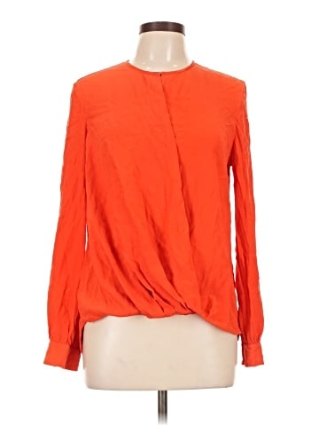 Rag & Bone Long Sleeve Silk Top (view 1)