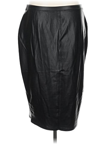 Leith Faux Leather Skirt (view 2)