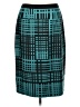 Halogen Graphic Teal Formal Skirt Size 12 - photo 1