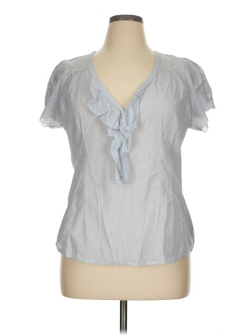 American Eagle Outfitters Short Sleeve Blouse (view 1)