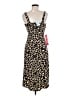 En Focus Studio Animal Print Brown Cocktail Dress Size 8 - photo 2